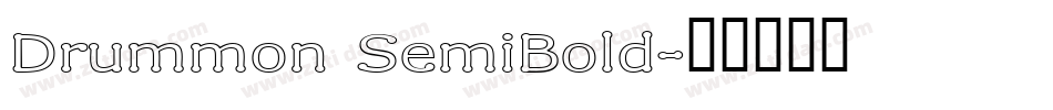 Drummon SemiBold字体转换